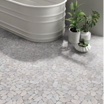 OPUSCAR - PEBB/12X12, WHITE GRAND, HONED